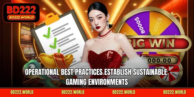 Operational best practices establish sustainable gaming environments