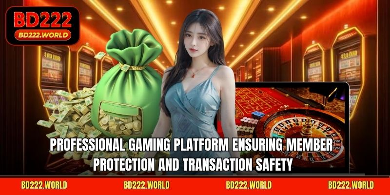 Professional gaming platform ensuring member protection and transaction safety