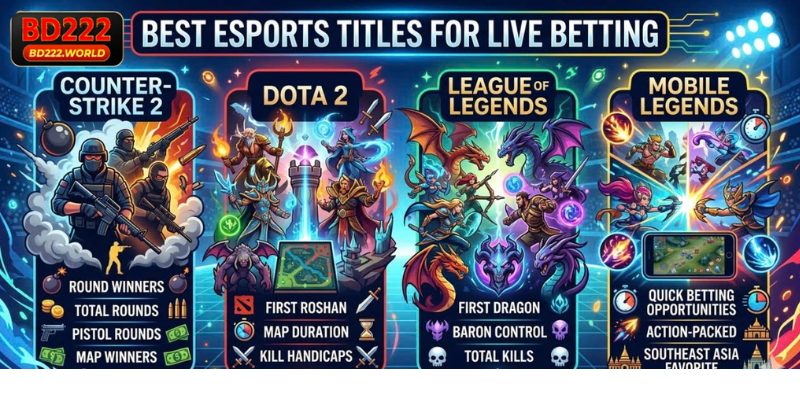 Best Esports Titles for Live Betting