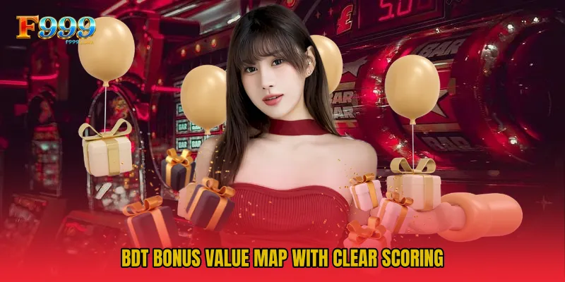 BDT bonus value map with clear scoring